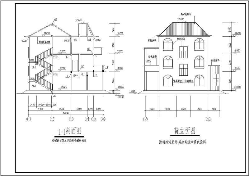 某<a href=https://www.yitu.cn/su/7872.html target=_blank class=infotextkey>地</a>3层砖混结构别墅全套建筑结构施工图