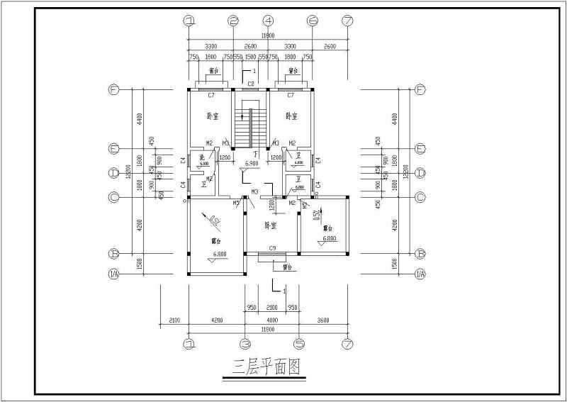 某<a href=https://www.yitu.cn/su/7872.html target=_blank class=infotextkey>地</a>3层砖混结构别墅全套建筑结构施工图