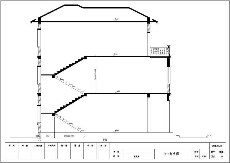 某<a href=https://www.yitu.cn/su/7872.html target=_blank class=infotextkey>地</a>三层砖混结构别墅建筑结构施工图