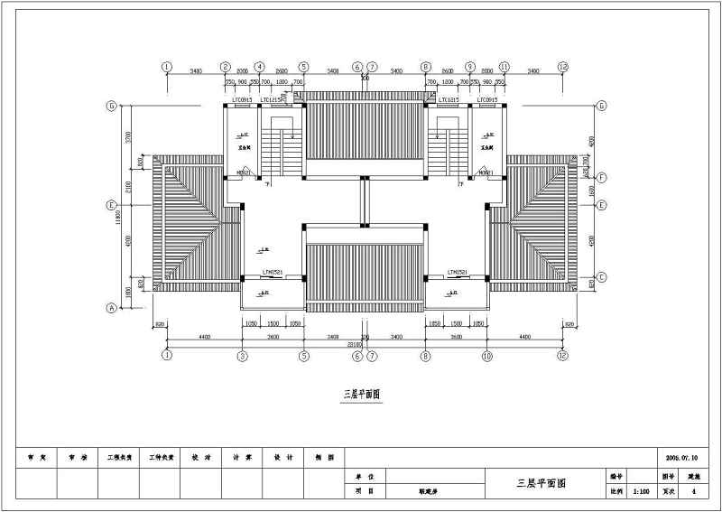 某<a href=https://www.yitu.cn/su/7872.html target=_blank class=infotextkey>地</a>三层砖混结构别墅建筑结构施工图