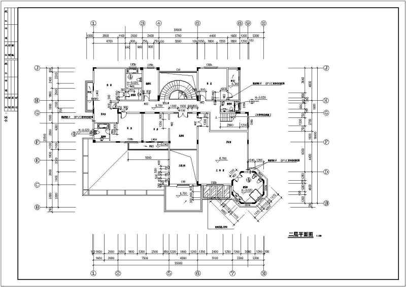 某公爵型别墅方案全套建施图