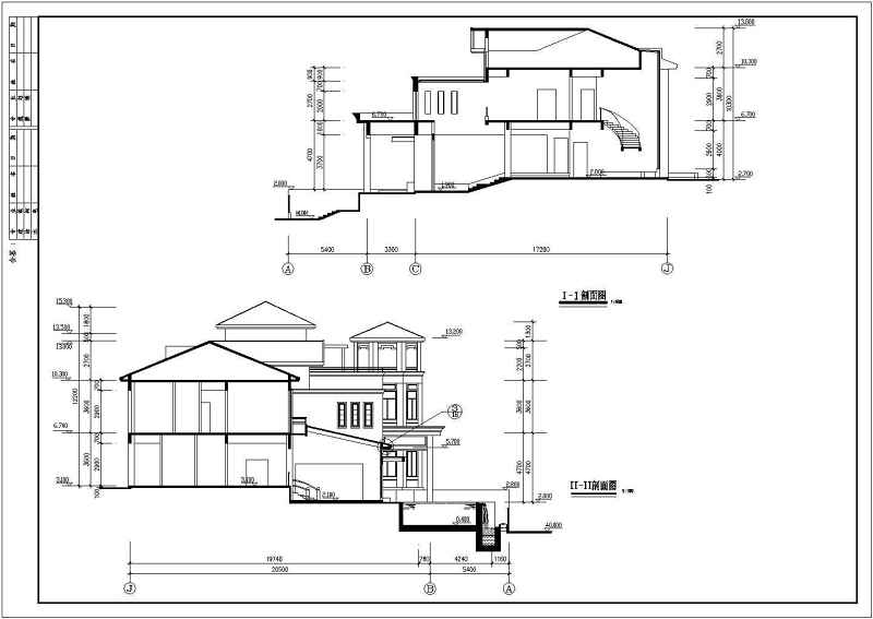 某公爵型别墅方案全套建施图