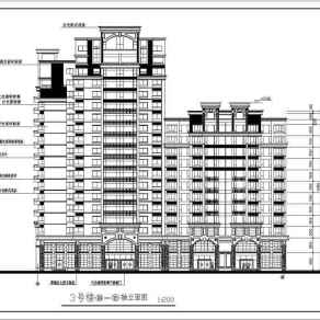 高层住宅建施方案设计全套CAD图纸