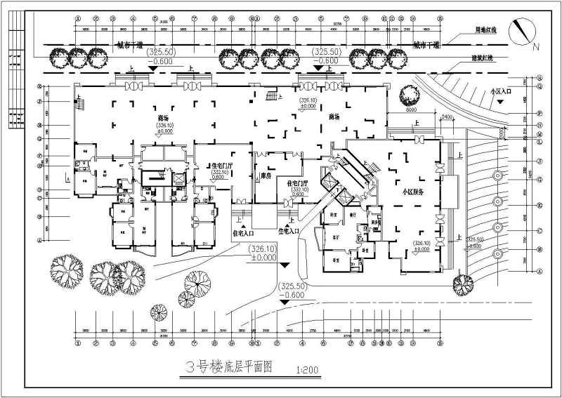 高层住宅建施方案<a href=https://www.yitu.cn/su/7590.html target=_blank class=infotextkey>设计</a>全套CAD<a href=https://www.yitu.cn/su/7937.html target=_blank class=infotextkey>图纸</a>