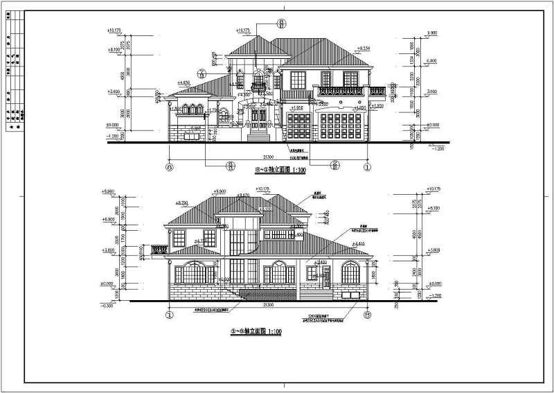 某大<a href=https://www.yitu.cn/sketchup/huayi/index.html target=_blank class=infotextkey>花</a>园别墅建筑施工图