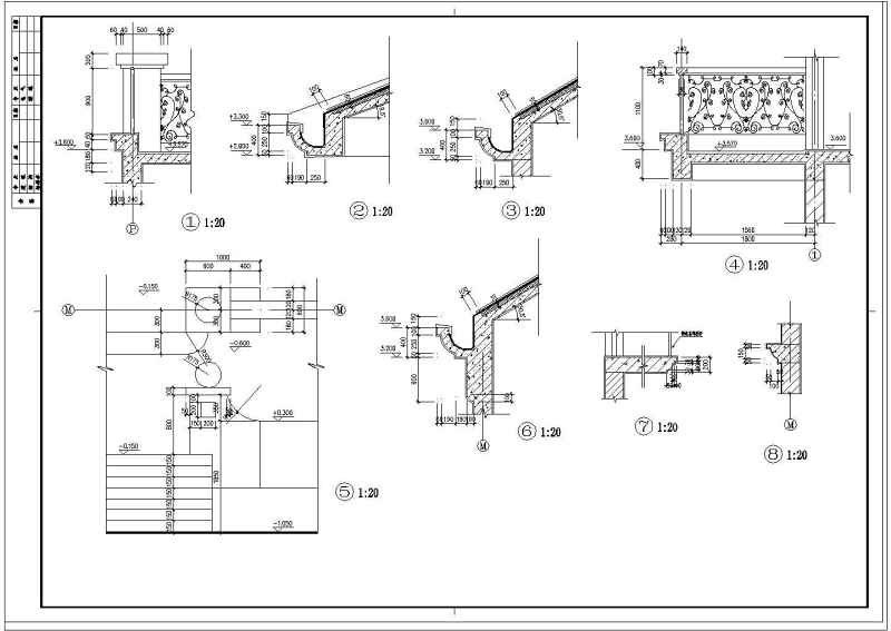 某大<a href=https://www.yitu.cn/sketchup/huayi/index.html target=_blank class=infotextkey>花</a>园别墅建筑施工图