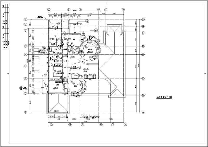 某大<a href=https://www.yitu.cn/sketchup/huayi/index.html target=_blank class=infotextkey>花</a>园别墅建筑施工图