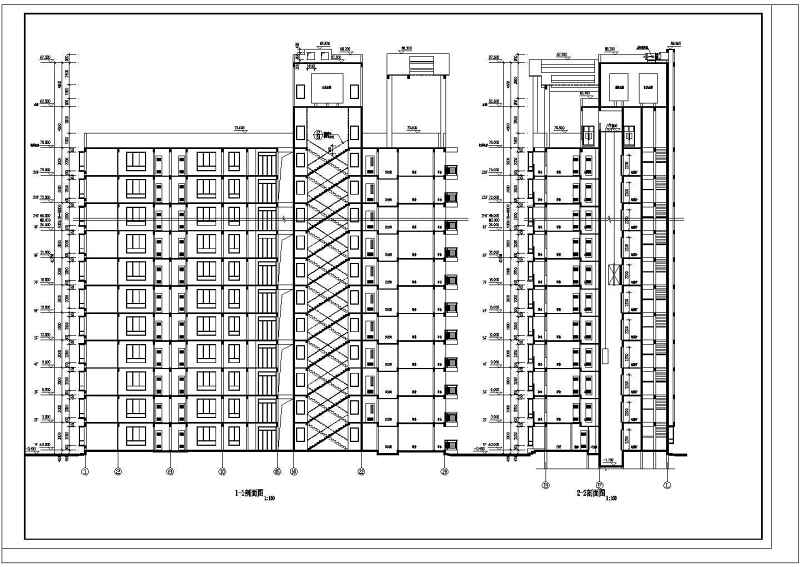 某高层住宅<a href=https://www.yitu.cn/su/8159.html target=_blank class=infotextkey>楼</a>全套建施图