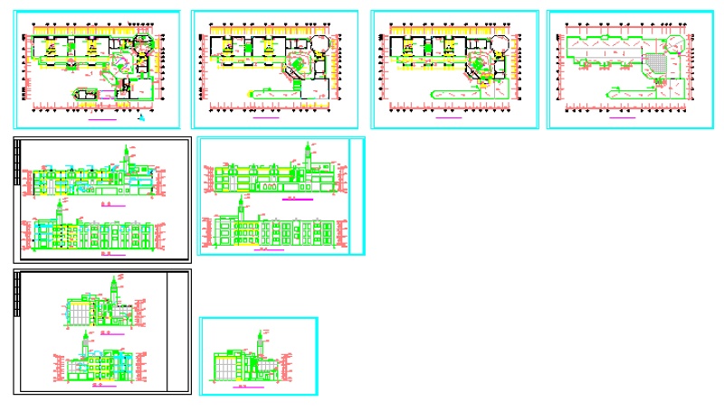 最新整理的30套<a href=https://www.yitu.cn/su/7587.html target=_blank class=infotextkey>幼儿园</a>建筑<a href=https://www.yitu.cn/su/7590.html target=_blank class=infotextkey>设计</a>CAD方案施工图