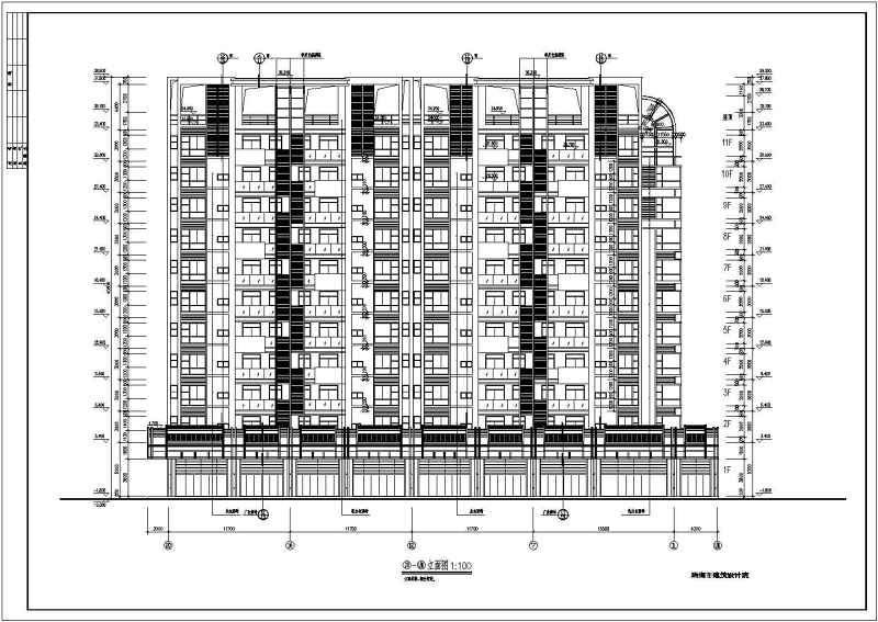 某高层住宅<a href=https://www.yitu.cn/su/8159.html target=_blank class=infotextkey>楼</a><a href=https://www.yitu.cn/su/7590.html target=_blank class=infotextkey>设计</a>cad建施图