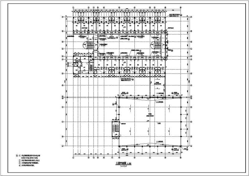 某<a href=https://www.yitu.cn/sketchup/xuexiao/index.html target=_blank class=infotextkey>学校</a>多层<a href=https://www.yitu.cn/su/7460.html target=_blank class=infotextkey>宿舍</a><a href=https://www.yitu.cn/su/8159.html target=_blank class=infotextkey>楼</a>施工<a href=https://www.yitu.cn/su/7590.html target=_blank class=infotextkey>设计</a>图