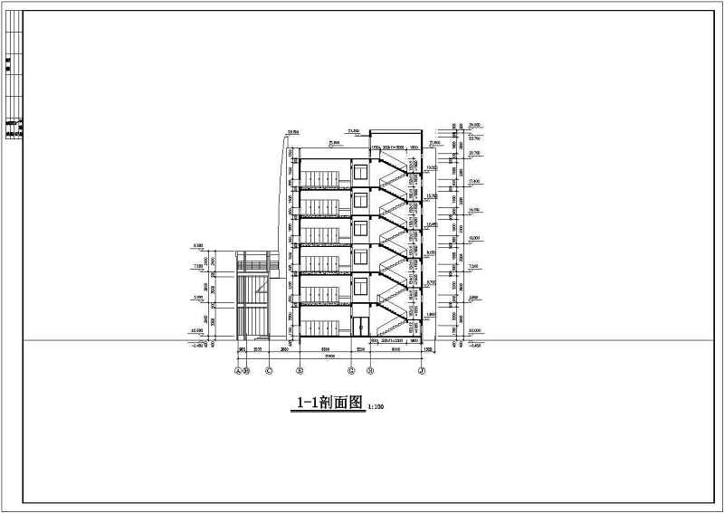 某大型<a href=https://www.yitu.cn/su/7460.html target=_blank class=infotextkey>宿舍</a><a href=https://www.yitu.cn/su/8159.html target=_blank class=infotextkey>楼</a>建筑<a href=https://www.yitu.cn/su/7590.html target=_blank class=infotextkey>设计</a>图