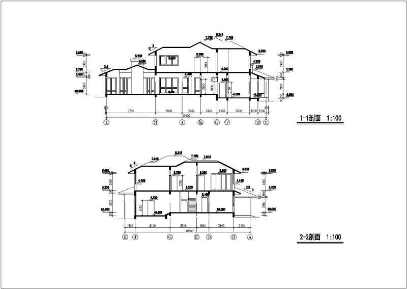 西湖高尔夫俱乐部别墅全套建施图