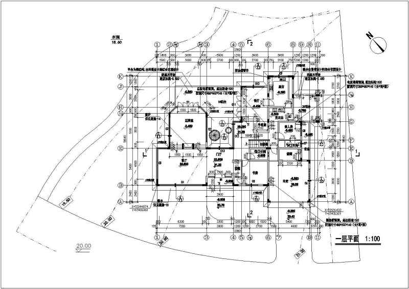 西湖高尔夫俱乐部别墅全套建施图