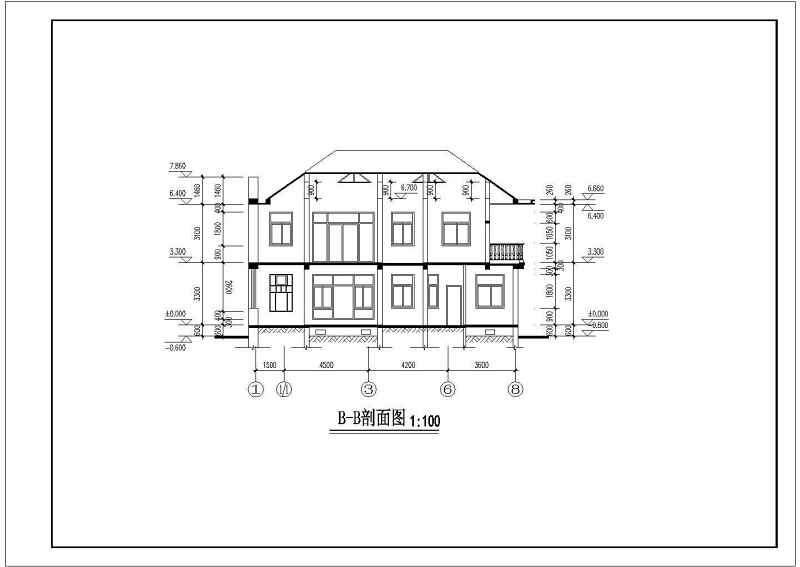 同升<a href=https://www.yitu.cn/su/8101.html target=_blank class=infotextkey>山</a>庄C区B标准型别墅全套建施图