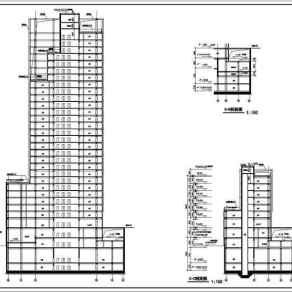 某地29层框剪结构办公楼建筑设计方案图3D模型