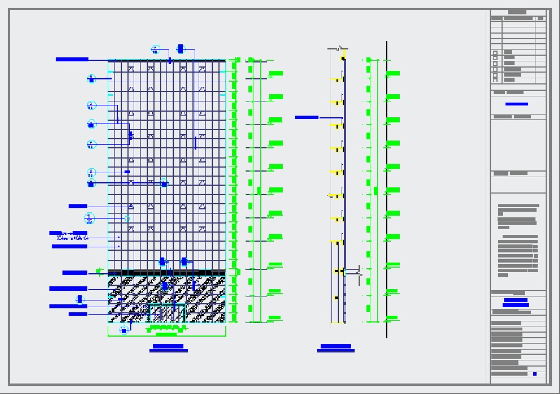 某综合<a href=https://www.yitu.cn/su/8081.html target=_blank class=infotextkey>办公<a href=https://www.yitu.cn/su/8159.html target=_blank class=infotextkey>楼</a></a><a href=https://www.yitu.cn/su/7430.html target=_blank class=infotextkey>玻璃幕墙</a>建筑<a href=https://www.yitu.cn/su/7590.html target=_blank class=infotextkey>设计</a>施工图