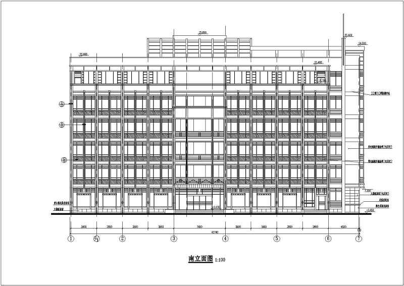 某6层工商管理局<a href=https://www.yitu.cn/su/8081.html target=_blank class=infotextkey>办公<a href=https://www.yitu.cn/su/8159.html target=_blank class=infotextkey>楼</a></a>建筑<a href=https://www.yitu.cn/su/7590.html target=_blank class=infotextkey>设计</a>施工图