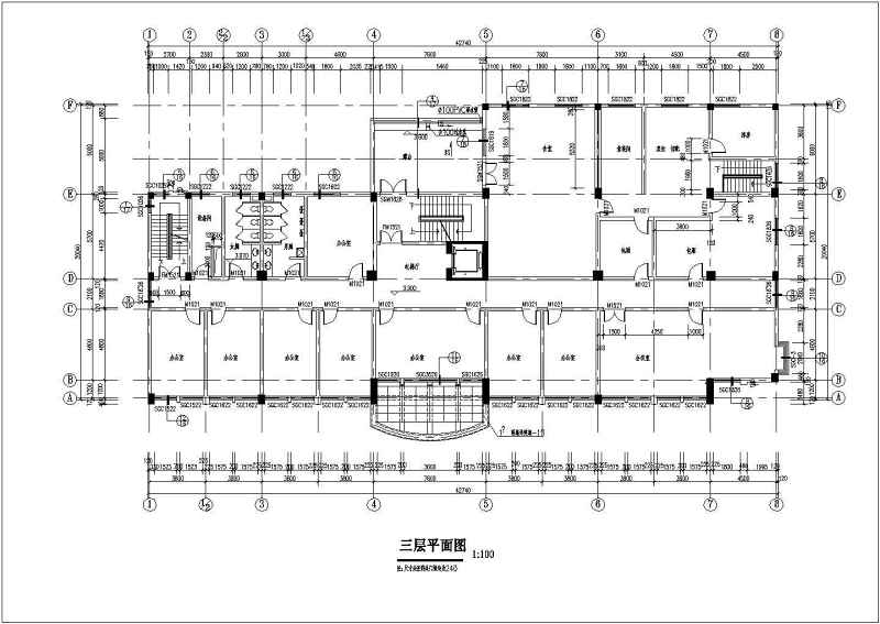 某6层工商管理局<a href=https://www.yitu.cn/su/8081.html target=_blank class=infotextkey>办公<a href=https://www.yitu.cn/su/8159.html target=_blank class=infotextkey>楼</a></a>建筑<a href=https://www.yitu.cn/su/7590.html target=_blank class=infotextkey>设计</a>施工图