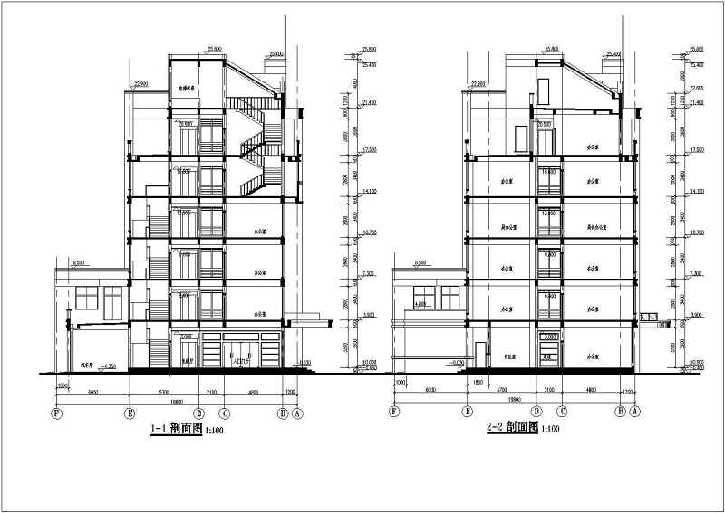 某6层工商管理局<a href=https://www.yitu.cn/su/8081.html target=_blank class=infotextkey>办公<a href=https://www.yitu.cn/su/8159.html target=_blank class=infotextkey>楼</a></a>建筑<a href=https://www.yitu.cn/su/7590.html target=_blank class=infotextkey>设计</a>施工图