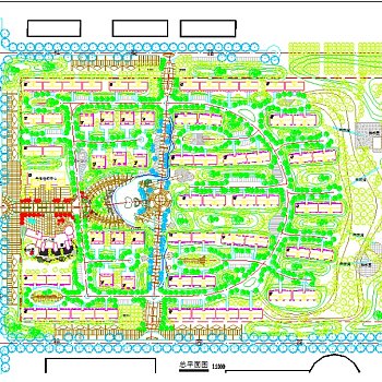 某高校教师住宅小区规划图