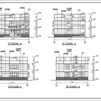 某地两层砖混结构农村别墅建筑设计施工图纸