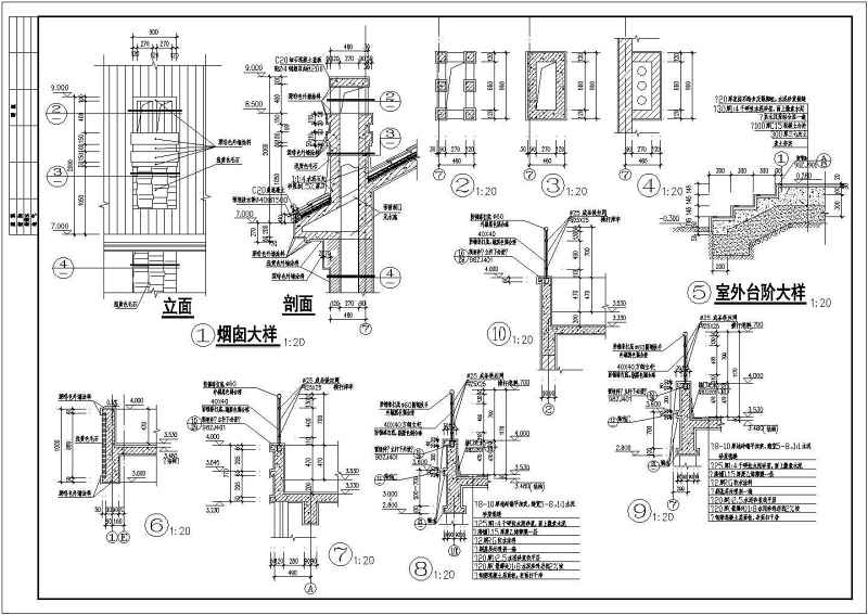 某<a href=https://www.yitu.cn/su/7489.html target=_blank class=infotextkey>欧式别墅</a>建筑结构施工图