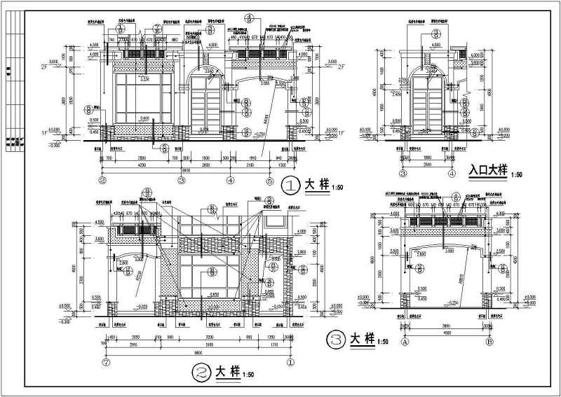 某<a href=https://www.yitu.cn/su/7489.html target=_blank class=infotextkey>欧式别墅</a>建筑结构施工图