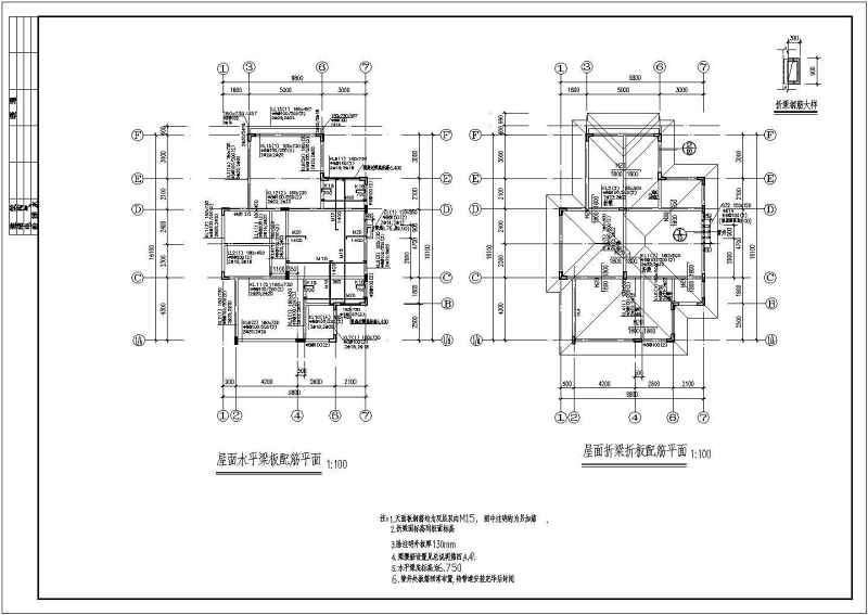 某<a href=https://www.yitu.cn/su/7489.html target=_blank class=infotextkey>欧式别墅</a>建筑结构施工图