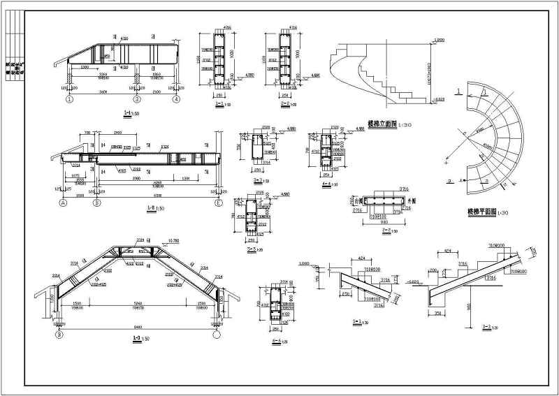 春天<a href=https://www.yitu.cn/sketchup/huayi/index.html target=_blank class=infotextkey>花</a>园别墅全套建筑结构施工图