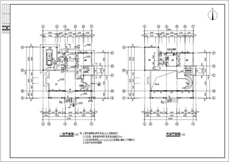 春天<a href=https://www.yitu.cn/sketchup/huayi/index.html target=_blank class=infotextkey>花</a>园别墅全套建筑结构施工图