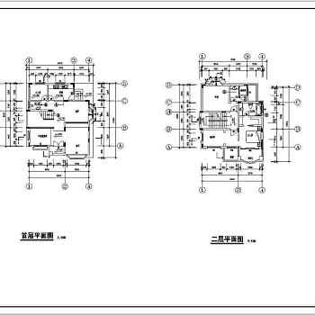 某私家别墅全套建筑结构施工图