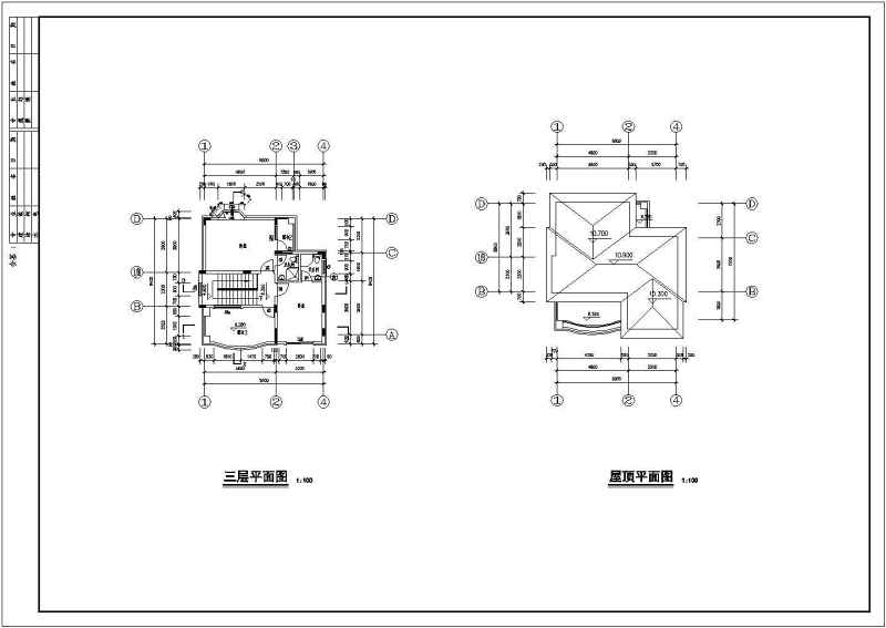 某私家别墅全套建筑结构施工图