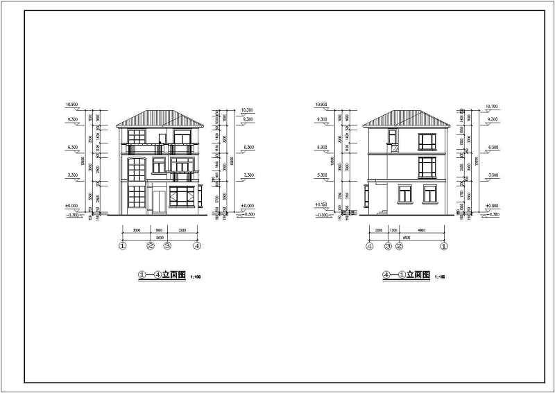 某私家别墅全套建筑结构施工图