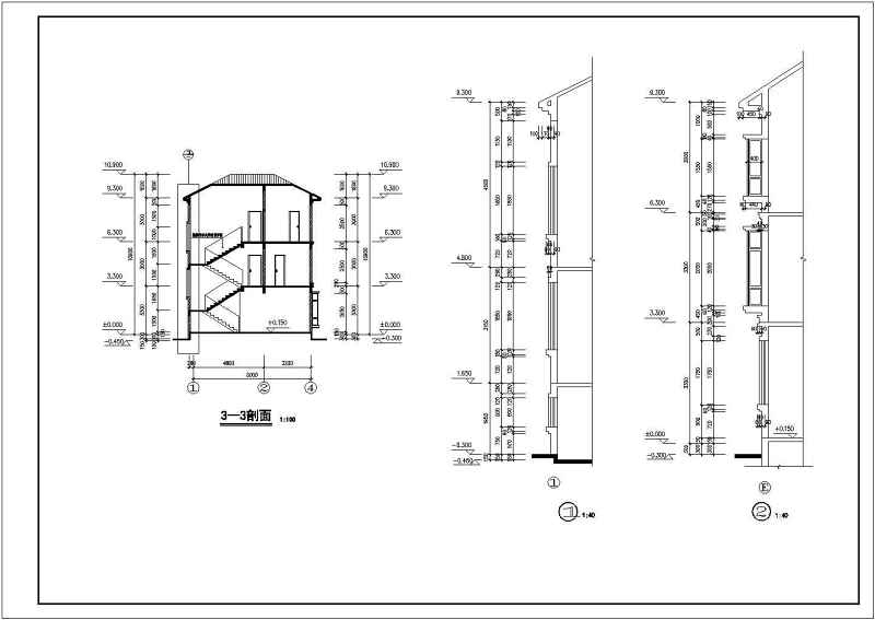 某私家别墅全套建筑结构施工图