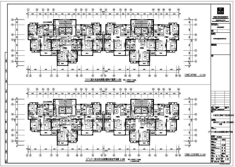 [江西]33层高层住宅电气施工图