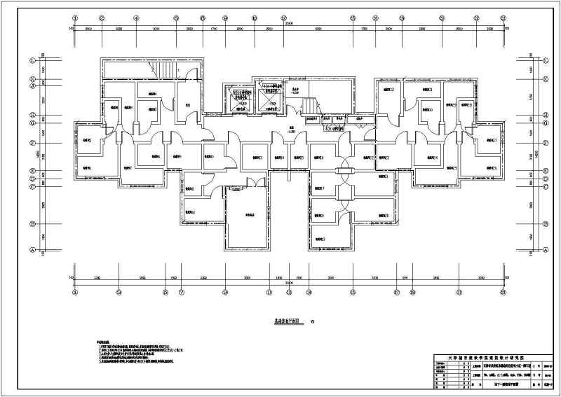 [天津]17层高层住宅电气施工图