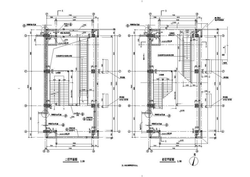 某商业街塔<a href=https://www.yitu.cn/su/8159.html target=_blank class=infotextkey>楼</a>建筑施工<a href=https://www.yitu.cn/su/7590.html target=_blank class=infotextkey>设计</a>CAD图