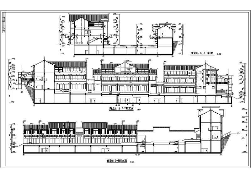 某<a href=https://www.yitu.cn/su/7872.html target=_blank class=infotextkey>地</a>商业街全套建筑施工CAD<a href=https://www.yitu.cn/su/7590.html target=_blank class=infotextkey>设计</a>图