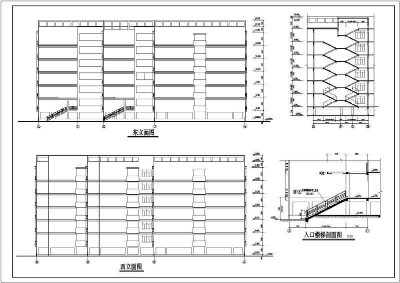 某学院<a href=https://www.yitu.cn/su/7460.html target=_blank class=infotextkey>宿舍</a><a href=https://www.yitu.cn/su/8159.html target=_blank class=infotextkey>楼</a>建筑<a href=https://www.yitu.cn/su/7590.html target=_blank class=infotextkey>设计</a><a href=https://www.yitu.cn/su/7937.html target=_blank class=infotextkey>图纸</a>