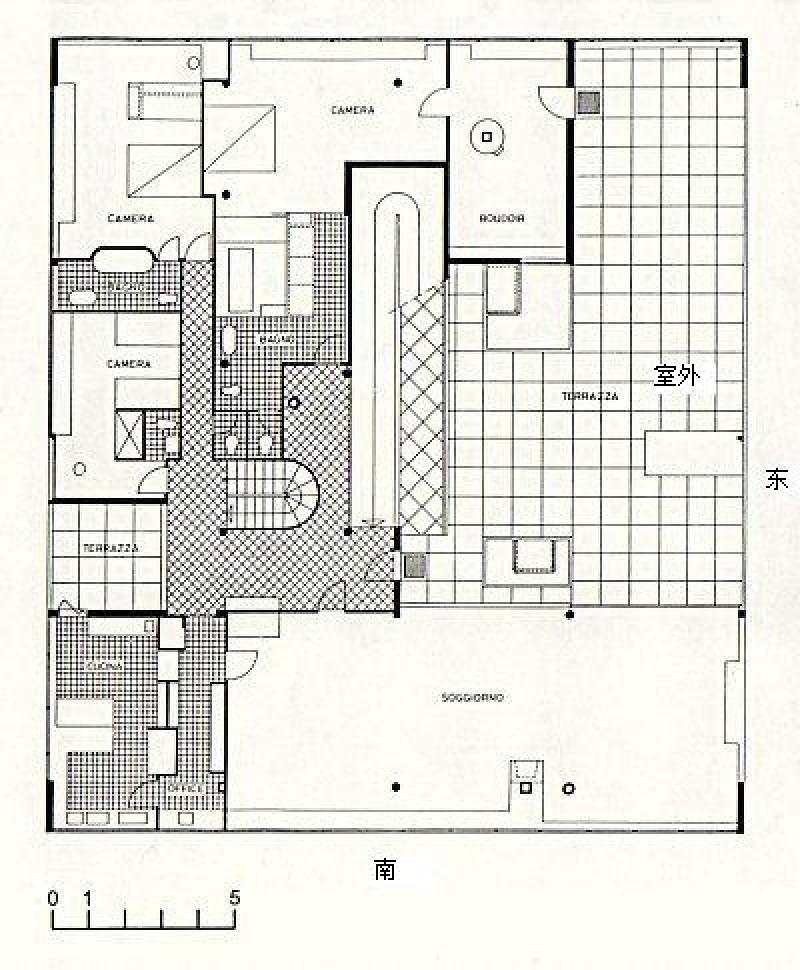 萨夫伊别墅模型的CAD及效果图