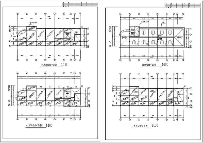 某<a href=https://www.yitu.cn/su/7872.html target=_blank class=infotextkey>地</a>3层砌体结构<a href=https://www.yitu.cn/su/8081.html target=_blank class=infotextkey>办公<a href=https://www.yitu.cn/su/8159.html target=_blank class=infotextkey>楼</a></a>建筑结构施工图