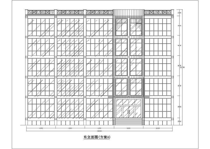 多层<a href=https://www.yitu.cn/su/8081.html target=_blank class=infotextkey>办公<a href=https://www.yitu.cn/su/8159.html target=_blank class=infotextkey>楼</a></a>立面方案图