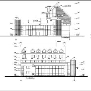 某风景区四层框架结构综合办公楼建筑设计施工图