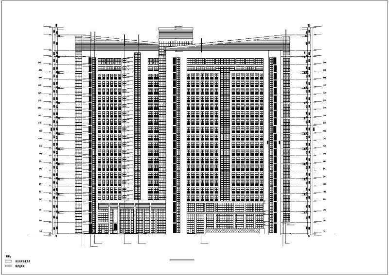 某地22层框剪结构综合办公楼建筑设计方案图