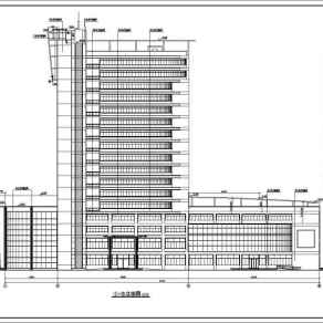 某地17层综合办公楼建筑设计设计方案3D模型