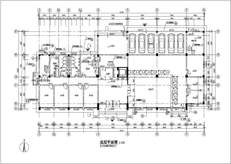 某工商局六层框剪结构<a href=https://www.yitu.cn/su/8081.html target=_blank class=infotextkey>办公<a href=https://www.yitu.cn/su/8159.html target=_blank class=infotextkey>楼</a></a>建筑<a href=https://www.yitu.cn/su/7590.html target=_blank class=infotextkey>设计</a>施工图