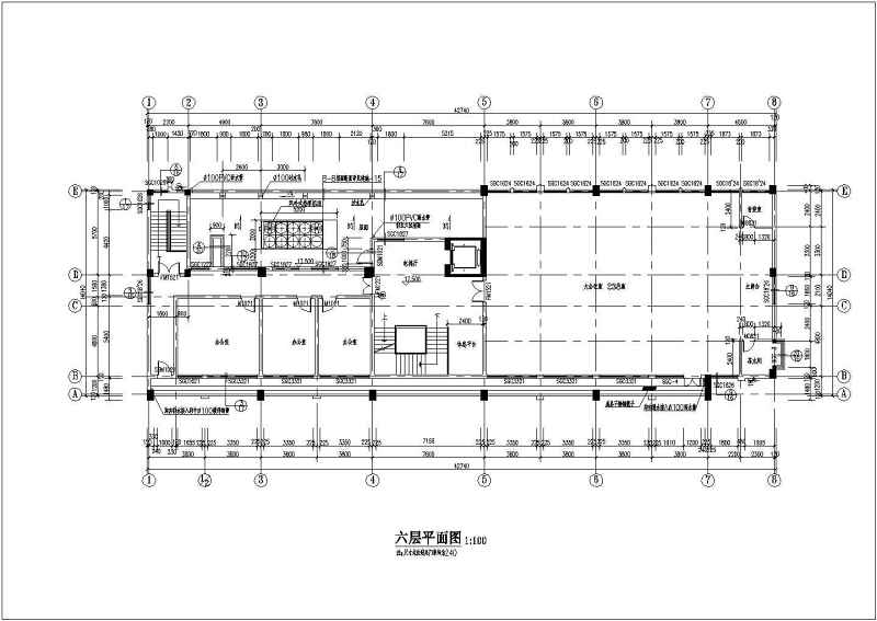 某工商局六层框剪结构<a href=https://www.yitu.cn/su/8081.html target=_blank class=infotextkey>办公<a href=https://www.yitu.cn/su/8159.html target=_blank class=infotextkey>楼</a></a>建筑<a href=https://www.yitu.cn/su/7590.html target=_blank class=infotextkey>设计</a>施工图