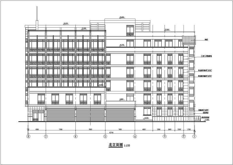 某工商局六层框剪结构<a href=https://www.yitu.cn/su/8081.html target=_blank class=infotextkey>办公<a href=https://www.yitu.cn/su/8159.html target=_blank class=infotextkey>楼</a></a>建筑<a href=https://www.yitu.cn/su/7590.html target=_blank class=infotextkey>设计</a>施工图