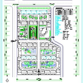 小区规划总平面CAD图